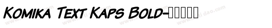 Komika Text Kaps Bold字体转换